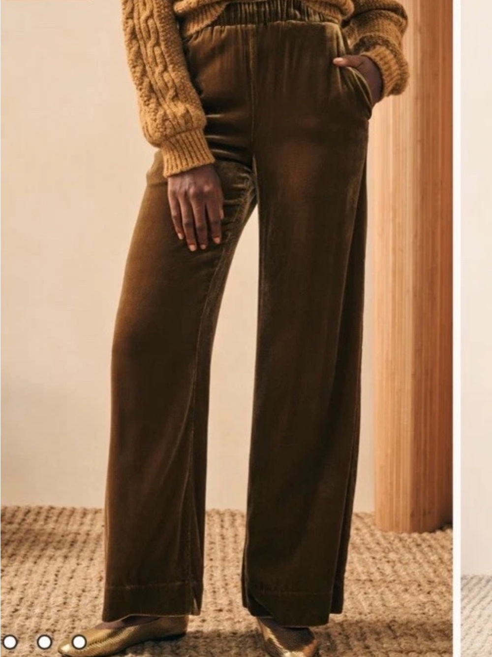 Faherty Genevieve Velvet Pant